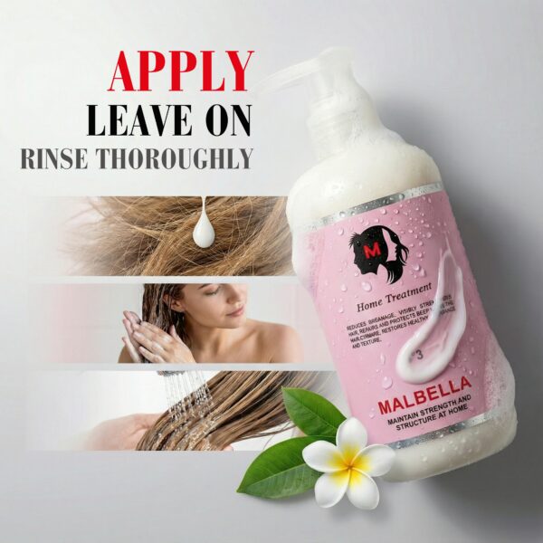 Home Treatment No. 3 – intensive hair repair and hydration treatment for stronger, healthier strands.