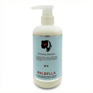Restoring Shampoo No. 4 – gently cleanses and restores hair while enhancing shine and strength.
